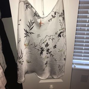 Silk Floral tank top