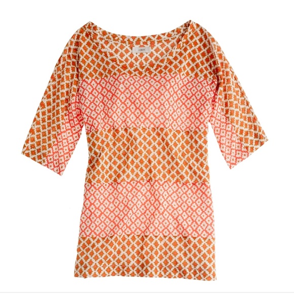 J Crew Boho Stripe Top - Picture 2 of 7