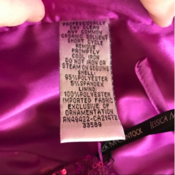 Jessica McClintock Strapless Rose Formal Dress - Picture 7 of 8