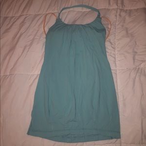 Lululemon blue & orange size 4 yoga top