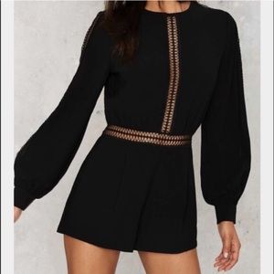 Black Romper by Nasty Gal