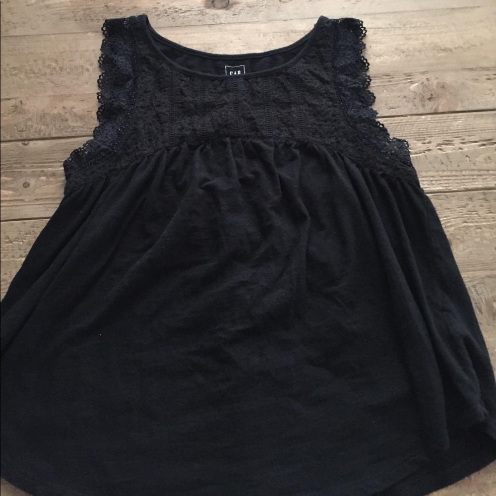 Sheer black top