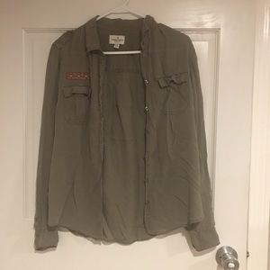 American Eagle Button Blouse