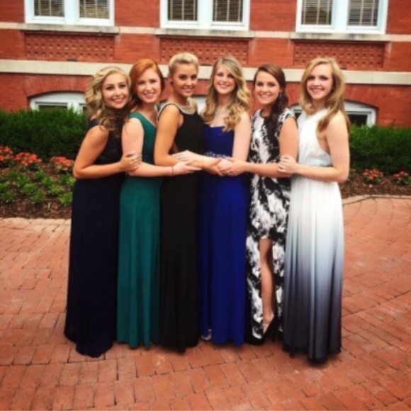 Unique Vintage Royal Blue Strapless Formal Dress - Picture 3 of 8