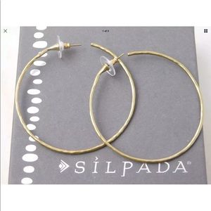Silpada Brass Hoops