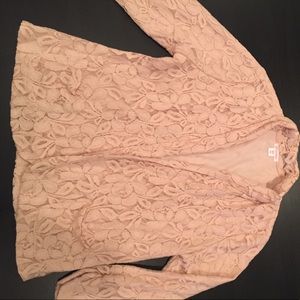 Blush Floral Lace Jacket