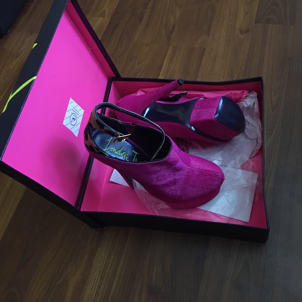 London Trash pony hair heels