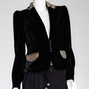 Juicy Couture Sequin Velvet Blazer/Jacket
