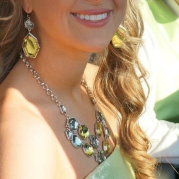 Cachè Green High-Low Sequin Formal Dress - Picture 5 of 8