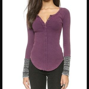 Free People "Alpine" Cuff Thermal top