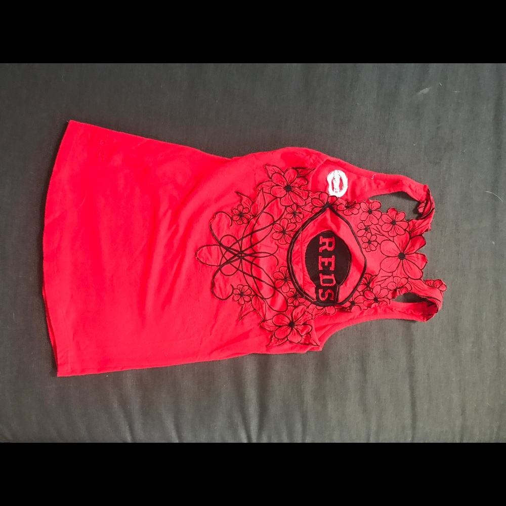 Cincinnati Reds Floral Tank - Picture 2 of 2