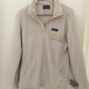 White Patagonia 1/4 Pullover Women's Size Large