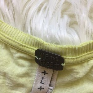 Free People Tops - we the free neon yellow asymmetrical shirt size L Free People Tops - we the free neon yellow asymmetrical shirt size L