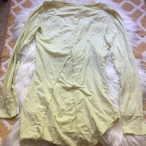Free People Tops - we the free neon yellow asymmetrical shirt size L Free People Tops - we the free neon yellow asymmetrical shirt size L