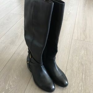 LAUREN Ralph Women's Mariah Riding Leather Boots