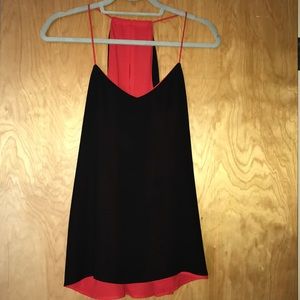 Express reversible black/red tank