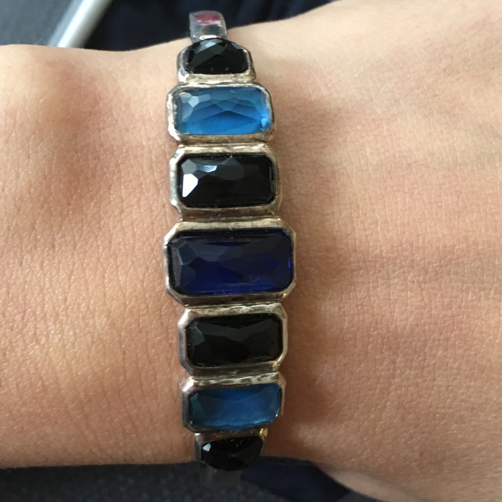 Ippolita silver & blue gemstone bangle
