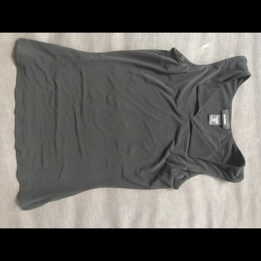 Black express tank top