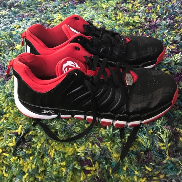 Adidas Mens D Rose Red Dragon Basketball Shoes Derrick Rose  Derrick Rose adidas sneakers black, white and red
