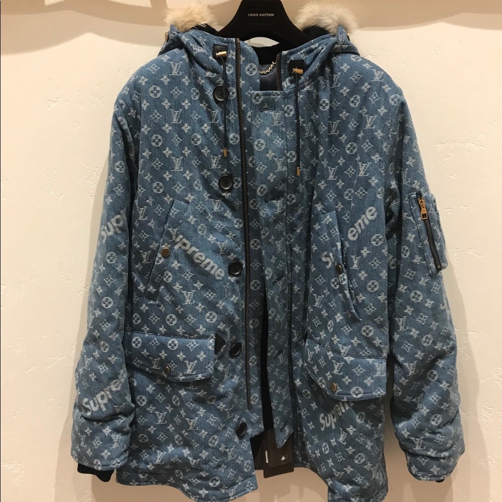 Louis Vuitton x Supreme Denim Parka