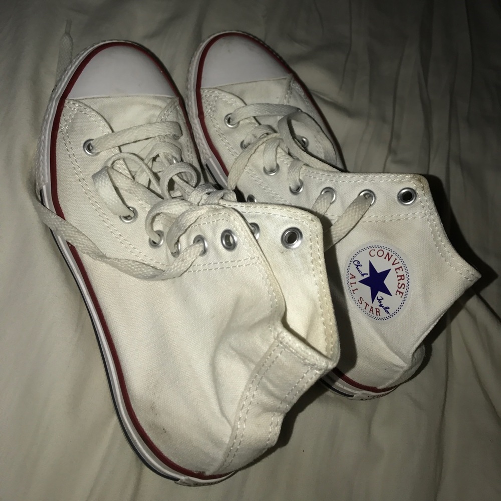 white high top converse