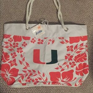 UM (University of Miami) beach bag/ tote/ purse