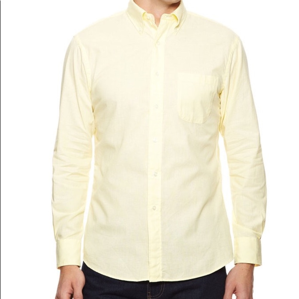 Yellow Chambray Button Down
