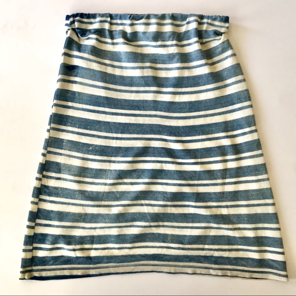 Kain blue & white striped skirt 🌀