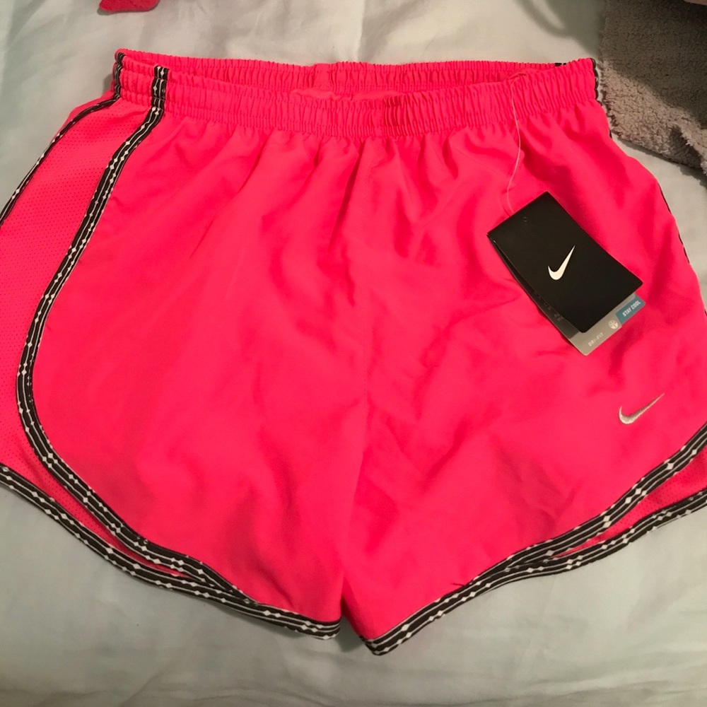 neon pink nike shorts