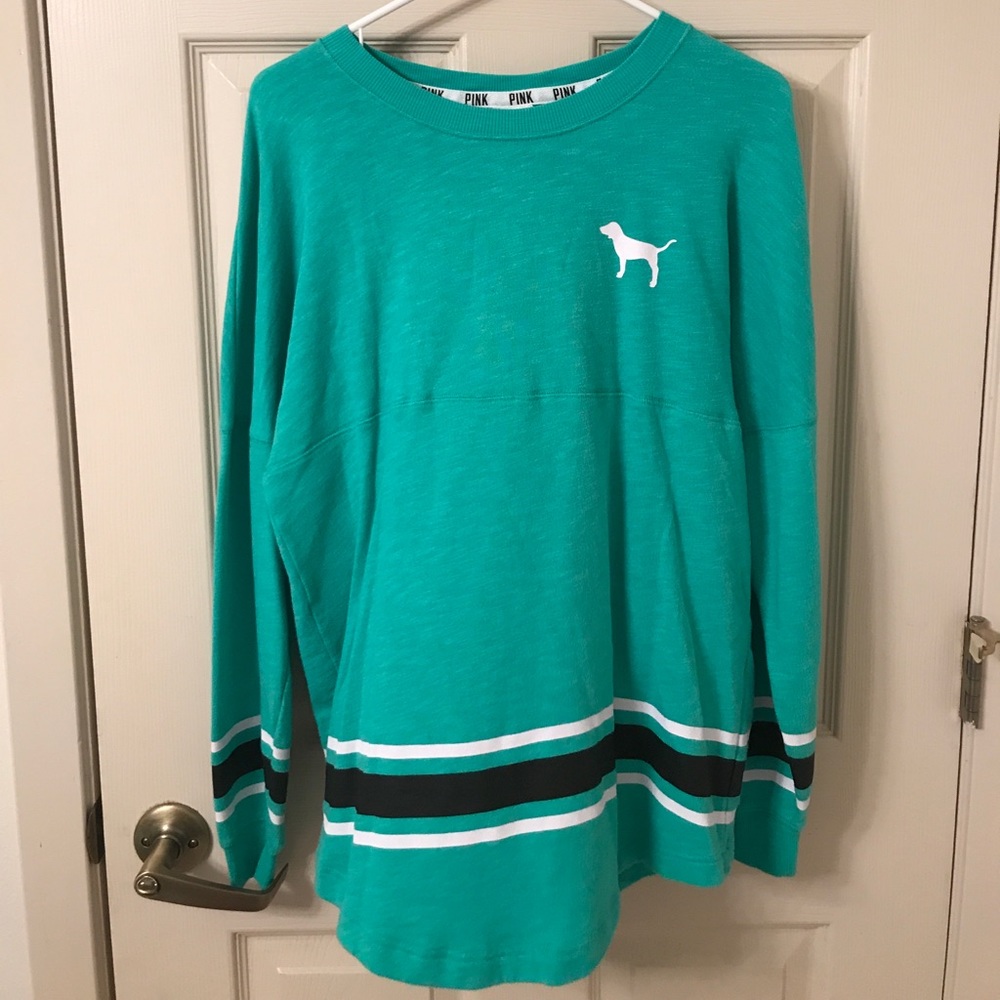 Turquoise/green comfy PINK VS shirt