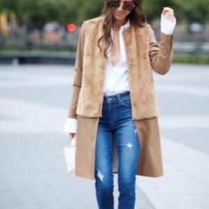 Something Navy x Treasure and Bond Faux Fur Jacket