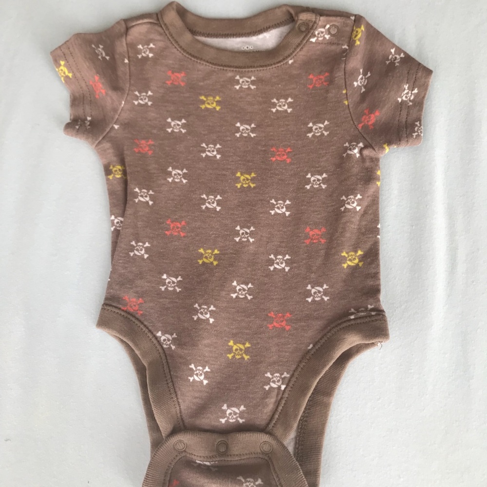 Skull and crossbones onesie