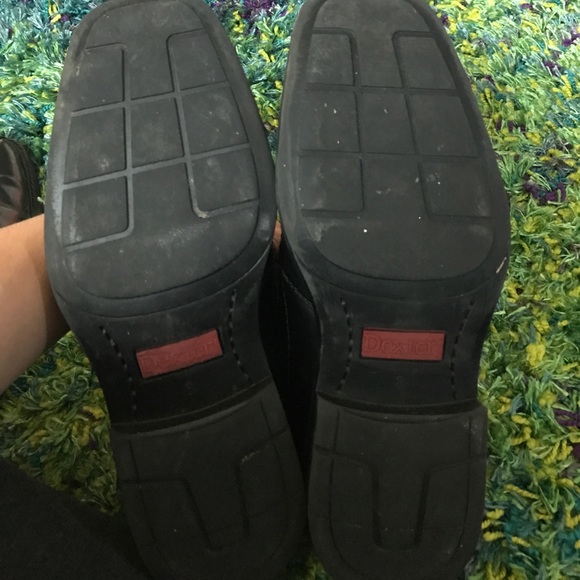 Men Black leather shoes