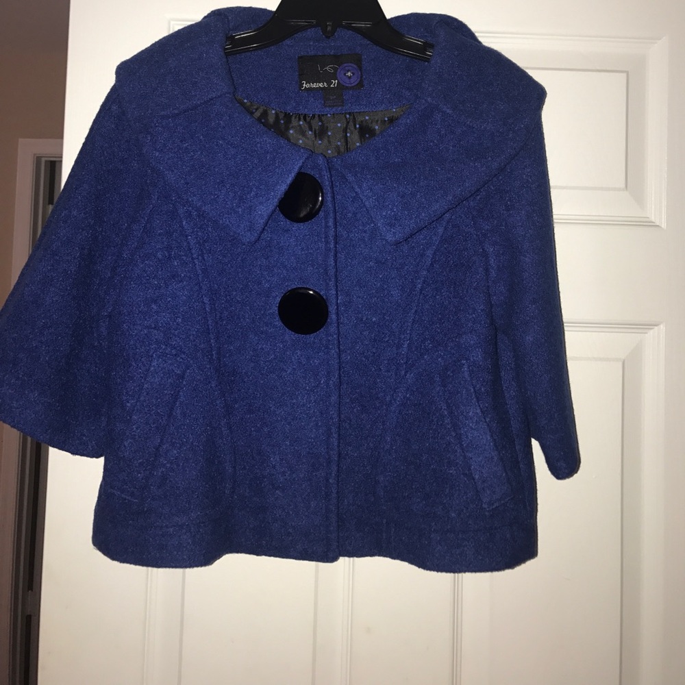 Blue cropped Jacket