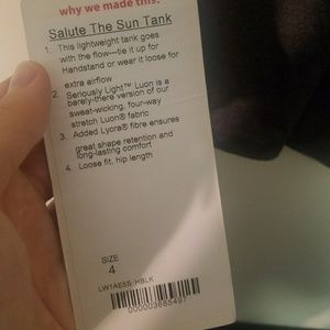 Lululemon salute the sun tank
