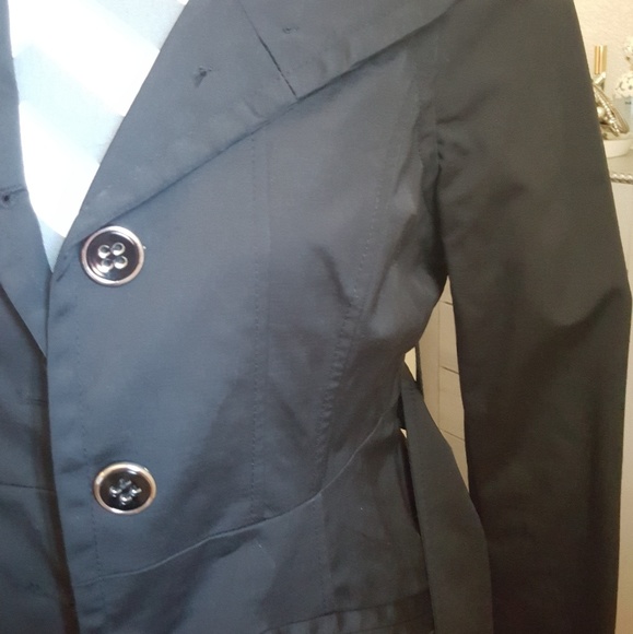 New York & Company black trench coat - Picture 2 of 8