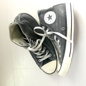Grey denim chucks
