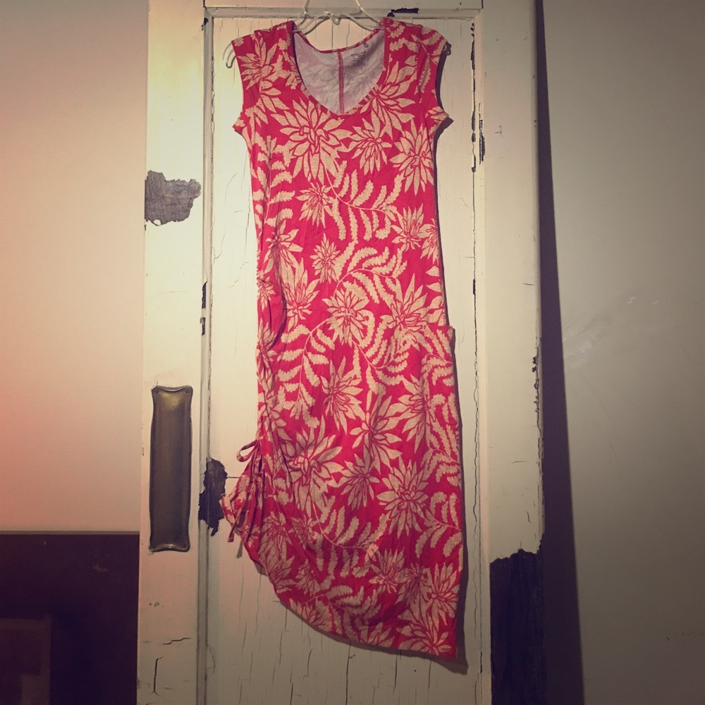 Toad & Co casual floral T-shirt dress