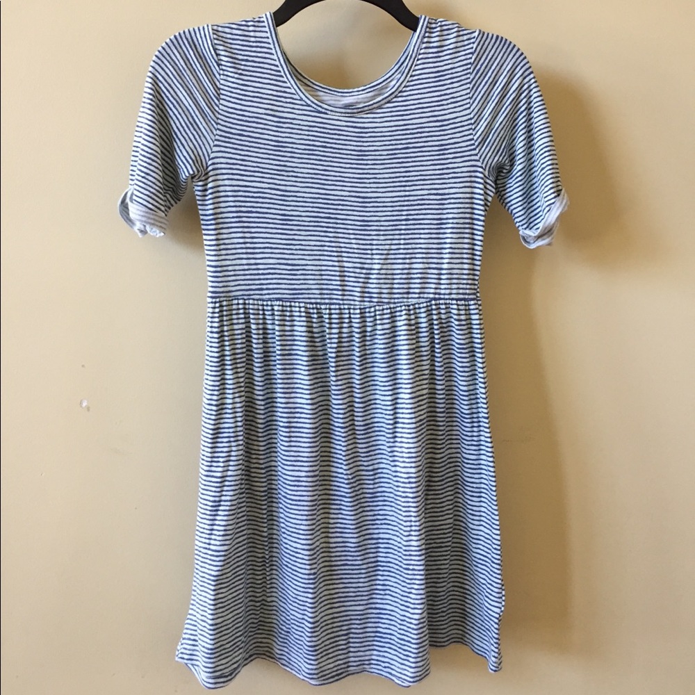 Cute little girls striped dress