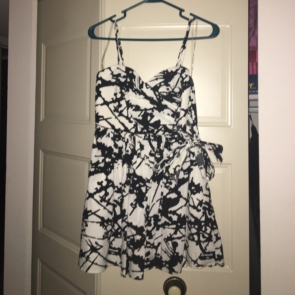 Black and white dress