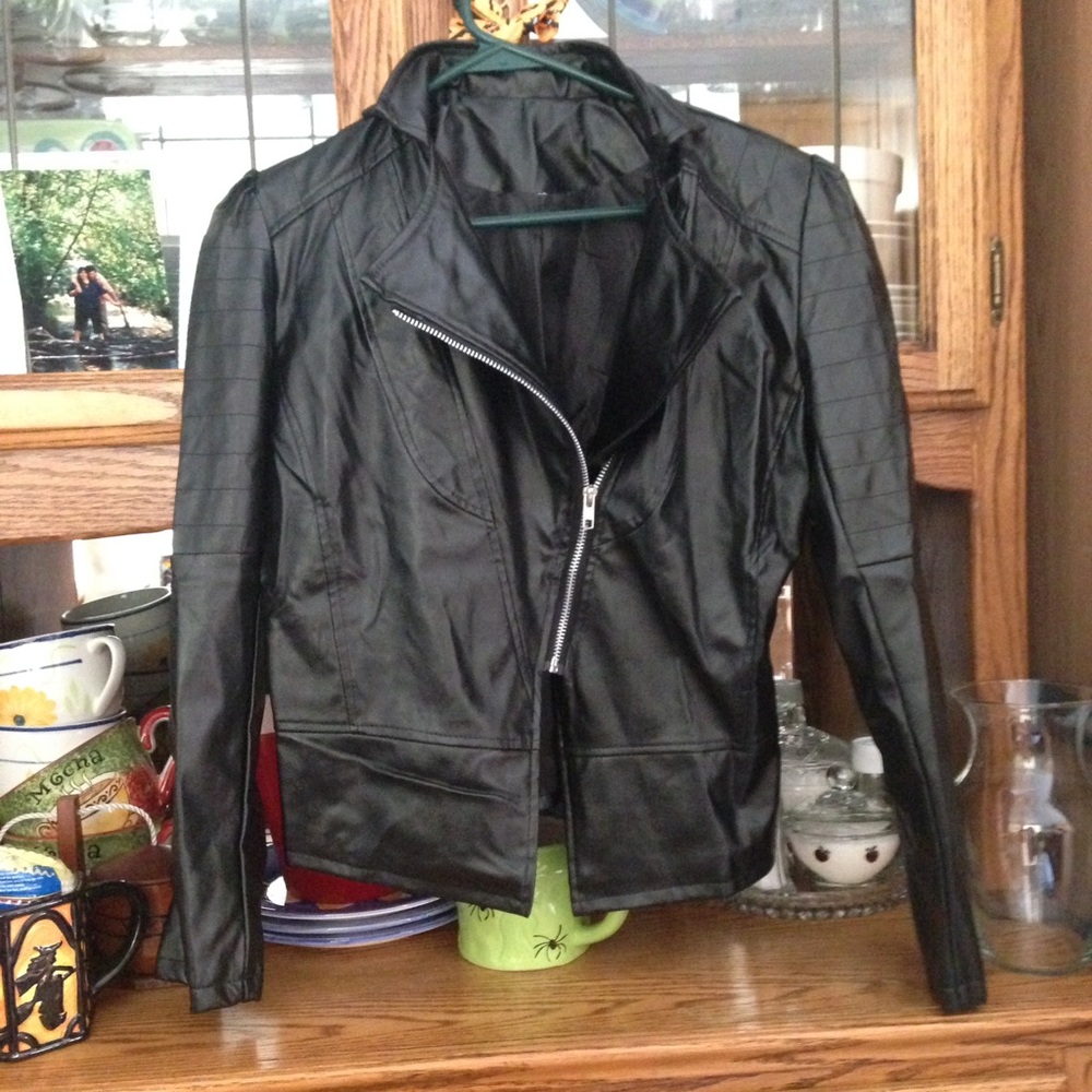 SOLD Vegan leather jacket