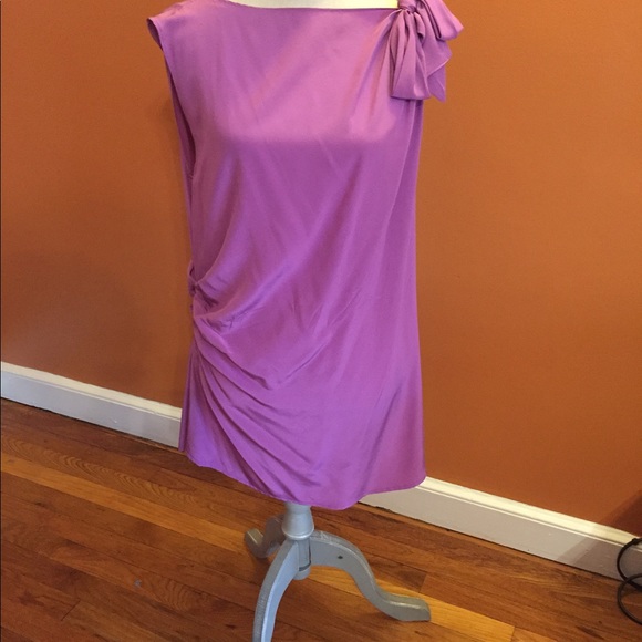 Orchid silk tunic/mini dress - Picture 1 of 3