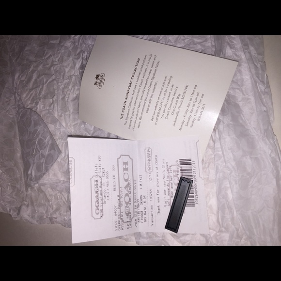 💕Authentic Coach purse with tags and receipt 💕 - Picture 6 of 8