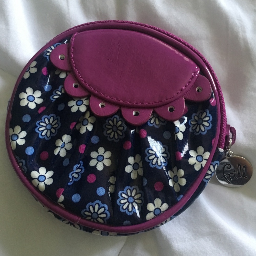 Vera Bradley Frill Boysenberry Zip Wallet