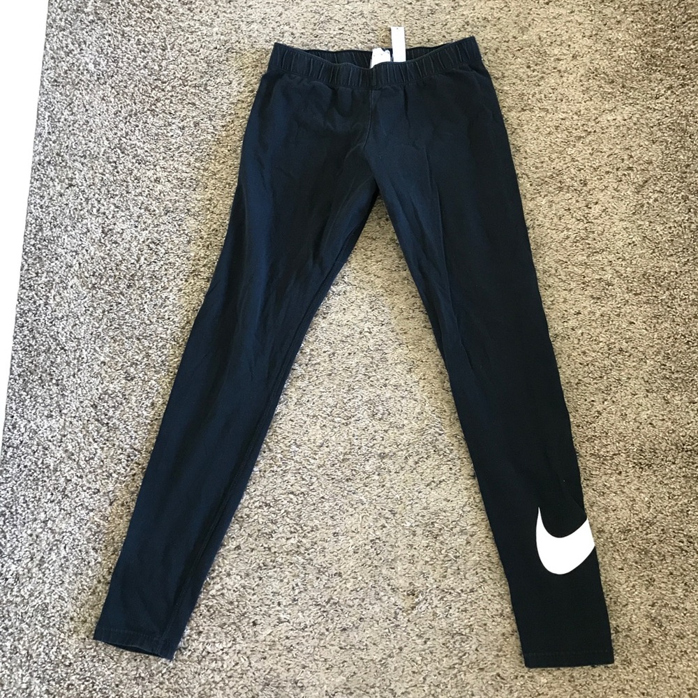 Black Nike Leggings w/ check mark detail
