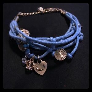 Juicy couture blue / gold charm bracelet