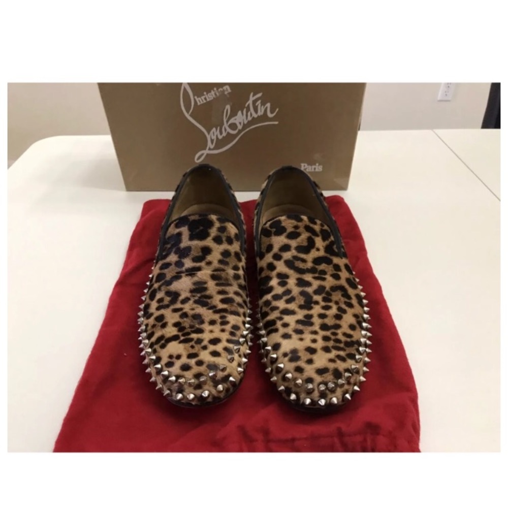 Christian louboutin men's size 43 cheetah print