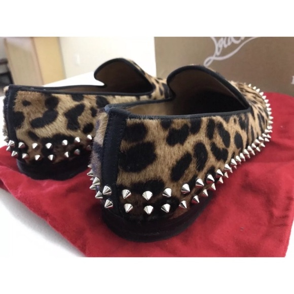 Christian louboutin men's size 43 cheetah print - Picture 2 of 5