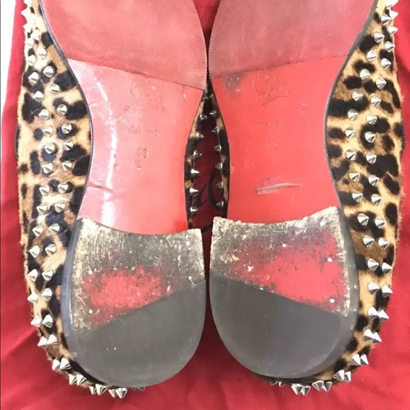 Christian louboutin men's size 43 cheetah print - Picture 4 of 5
