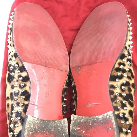 Christian louboutin men's size 43 cheetah print - Picture 5 of 5